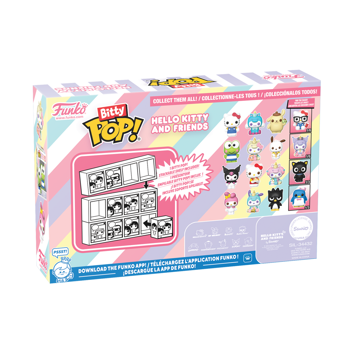 Bitty Pop! Hello Kitty and Friends 4-Pack Series 1 - US 2162