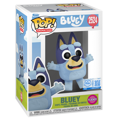 Pop! Bluey Jumping (Flocked) - US 7888