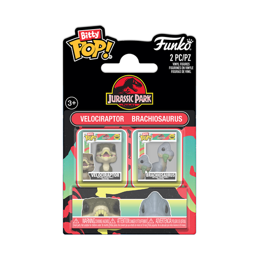 Bitty Pop! Velociraptor & Brachiosaurus 2-Pack - US 1303