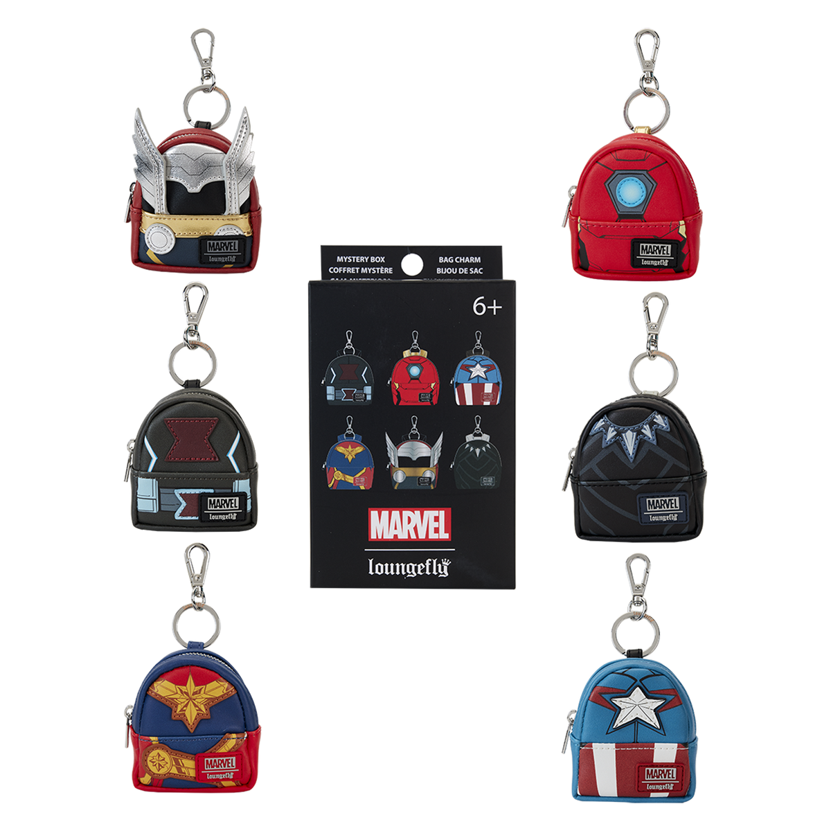 Marvel Avengers Cosplay Mystery Mini Backpack Keychain Charm - US 8901