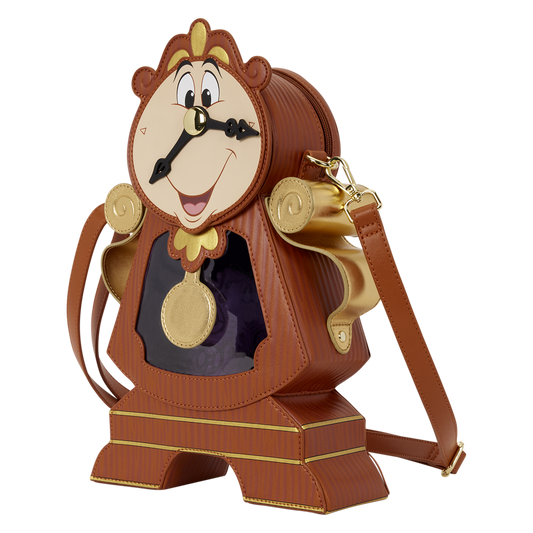 D23 Exclusive Beauty and the Beast Cogsworth Figural Crossbody Bag - US 9651